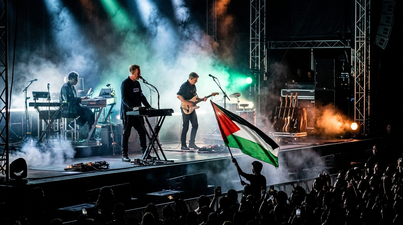 סינגפור חוקרת את "מאסיב אטאק" על הנפת דגל פלסטין בהופעה