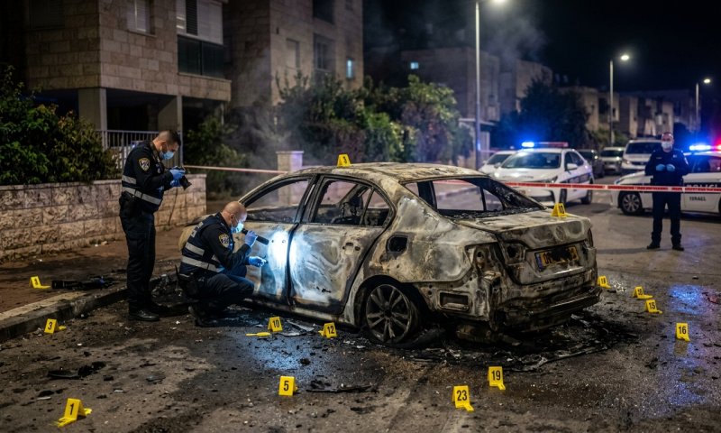 תושב עפולה הצית רכב של יריב רומנטי - ונתפס כי שכח את הטלפון בזירה