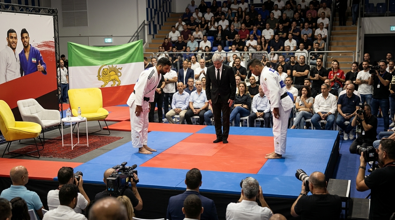ג'ודוקא איראני הגיע לישראל לקרב ראווה מול אלוף העולם הישראלי בנתניה