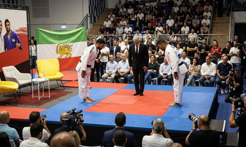 ג'ודוקא איראני הגיע לישראל לקרב ראווה מול אלוף העולם הישראלי בנתניה