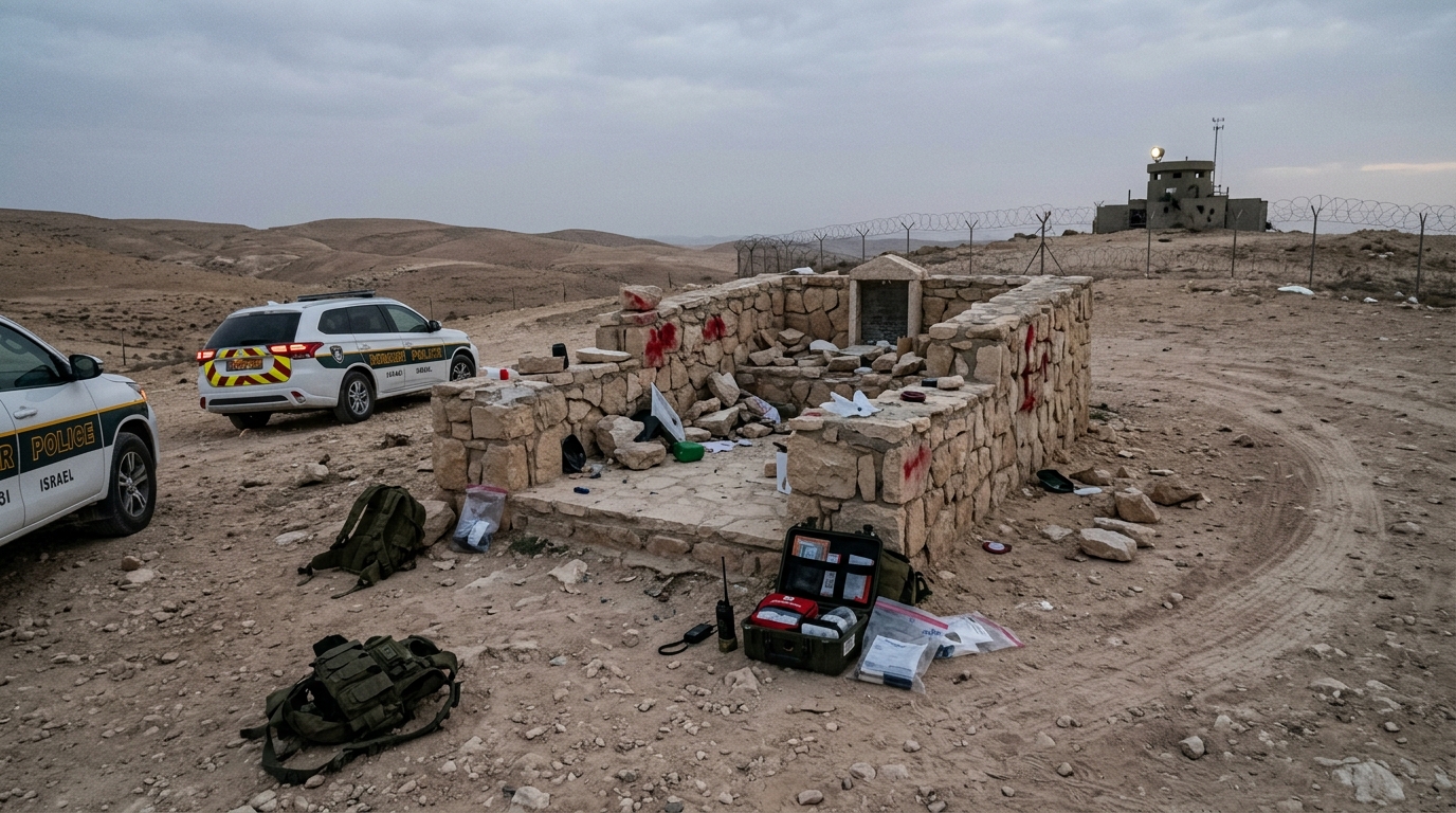 נעצרו שני חשודים בהשחתת אנדרטה לחלל צה"ל ברתמים