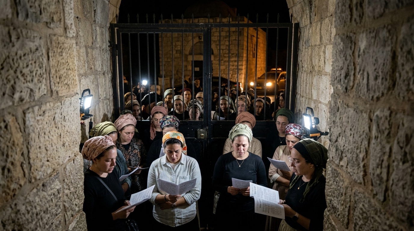 אלפים נכנסו הלילה לקבר יוסף לקראת ראש השנה