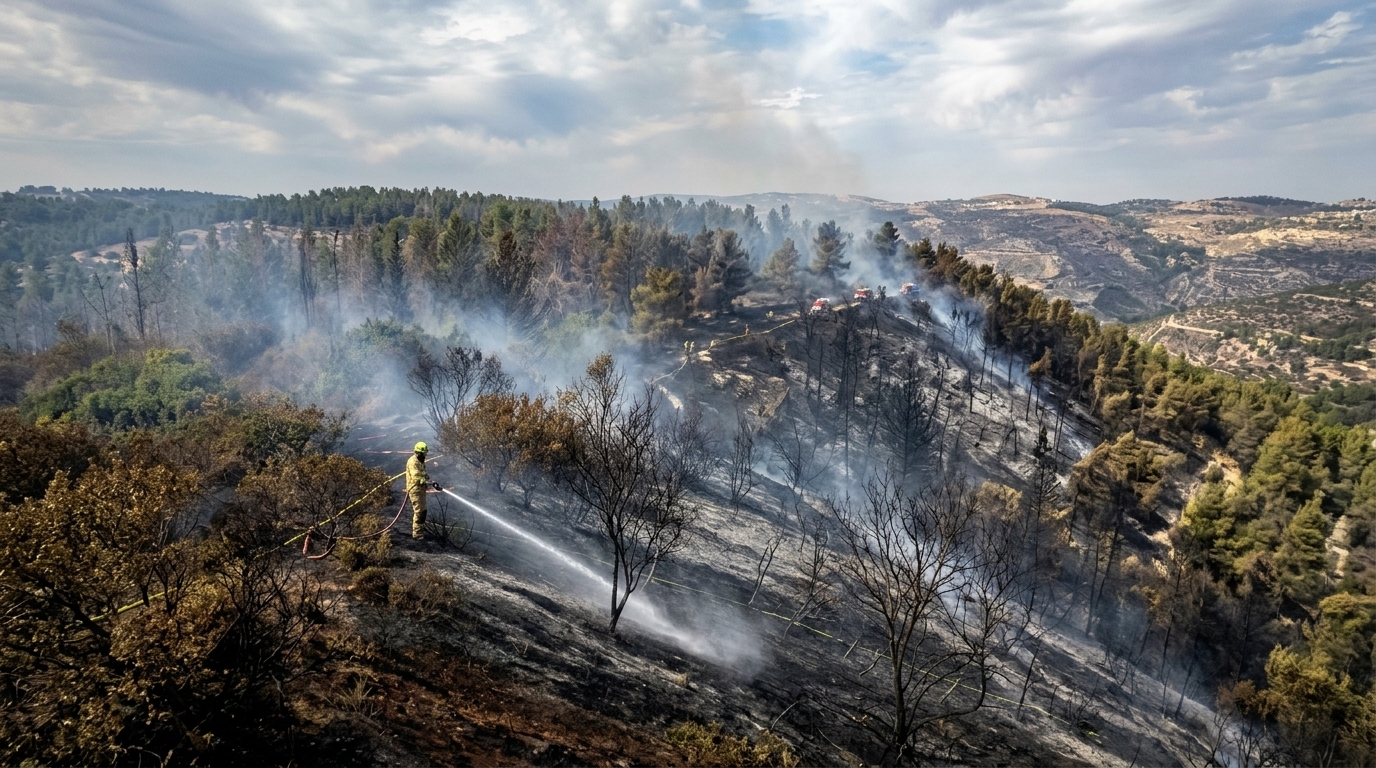 שריפה ליד בית מאיר: אנטנה נפגעה, חיילים הורחקו