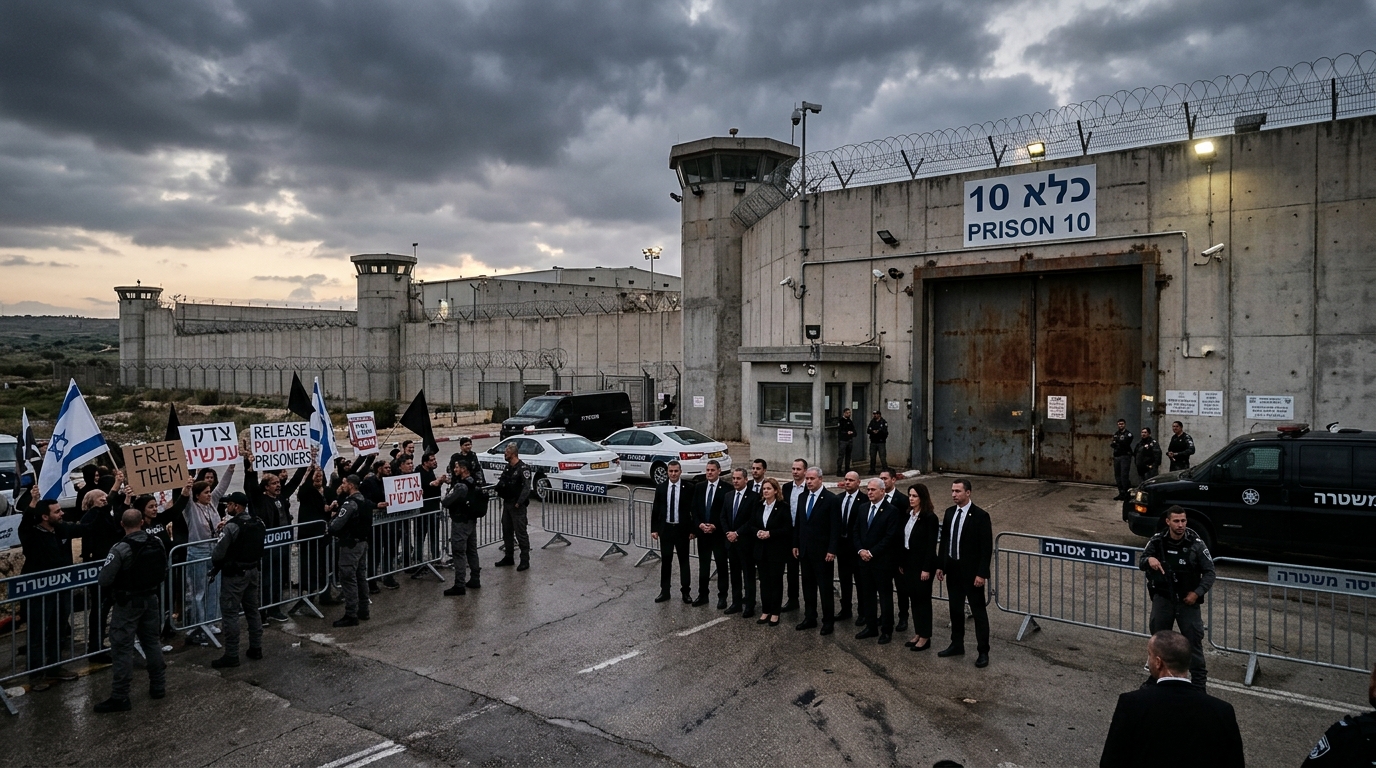 ח"כים חרדים ביקרו בכלא 10: "לא עבריינים - לומדי תורה"
