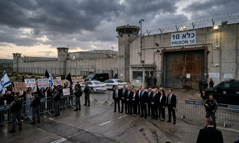 ח"כים חרדים ביקרו בכלא 10: "לא עבריינים - לומדי תורה"