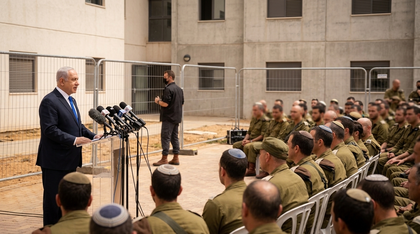 נתניהו לקציני מילואים: "אנחנו צריכים להשתחרר מהתלות בארה"ב"