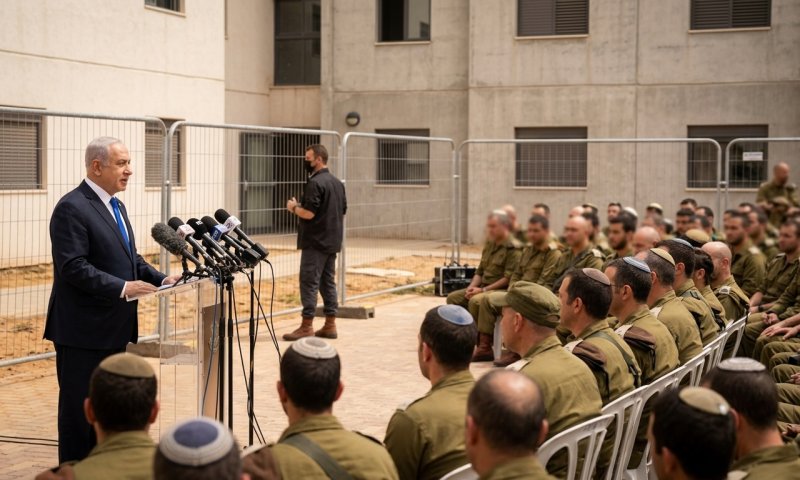 נתניהו לקציני מילואים: "אנחנו צריכים להשתחרר מהתלות בארה"ב"