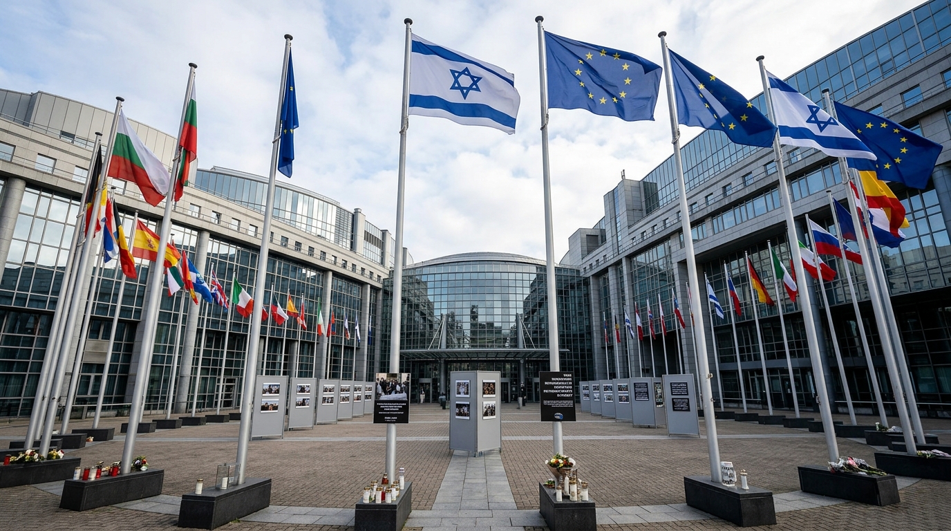 חברת הפרלמנט רימה חסן הפילה דגלי ישראל בתערוכה