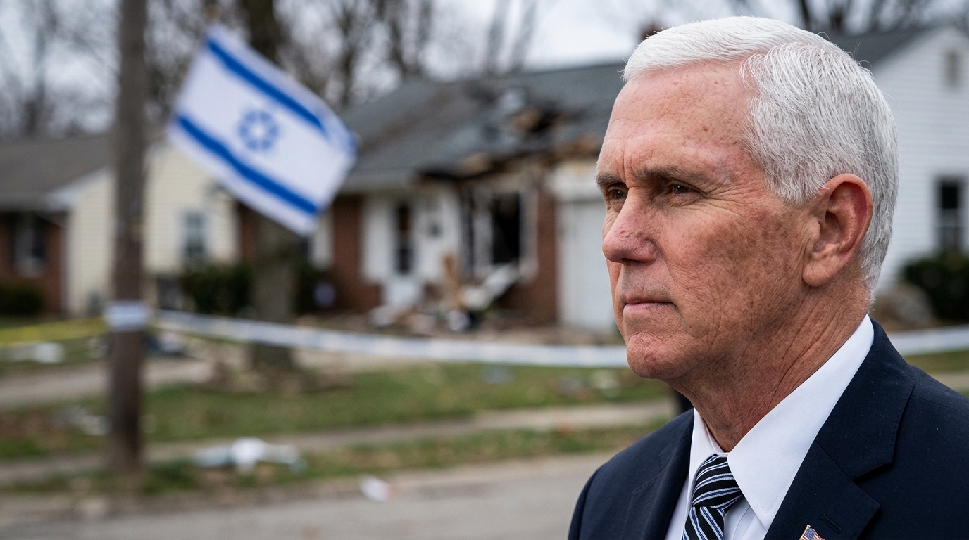 FBI חוקר פשע שנאה: בית עם דגל ישראל הוצת באינדיאנה