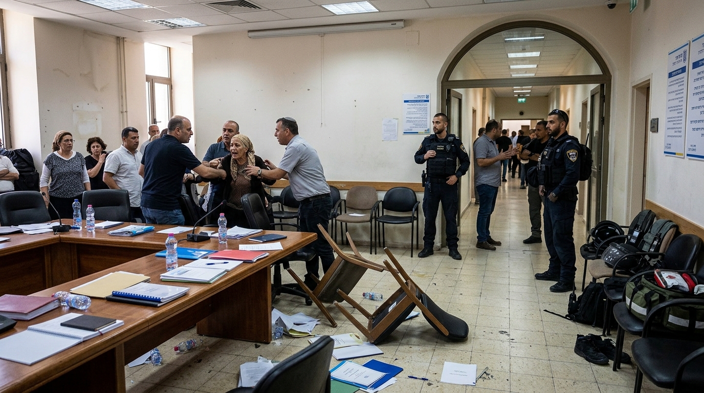 ראש מועצת ירוחם הוטחה לקרקע על ידי שוטרים ופונתה לסורוקה
