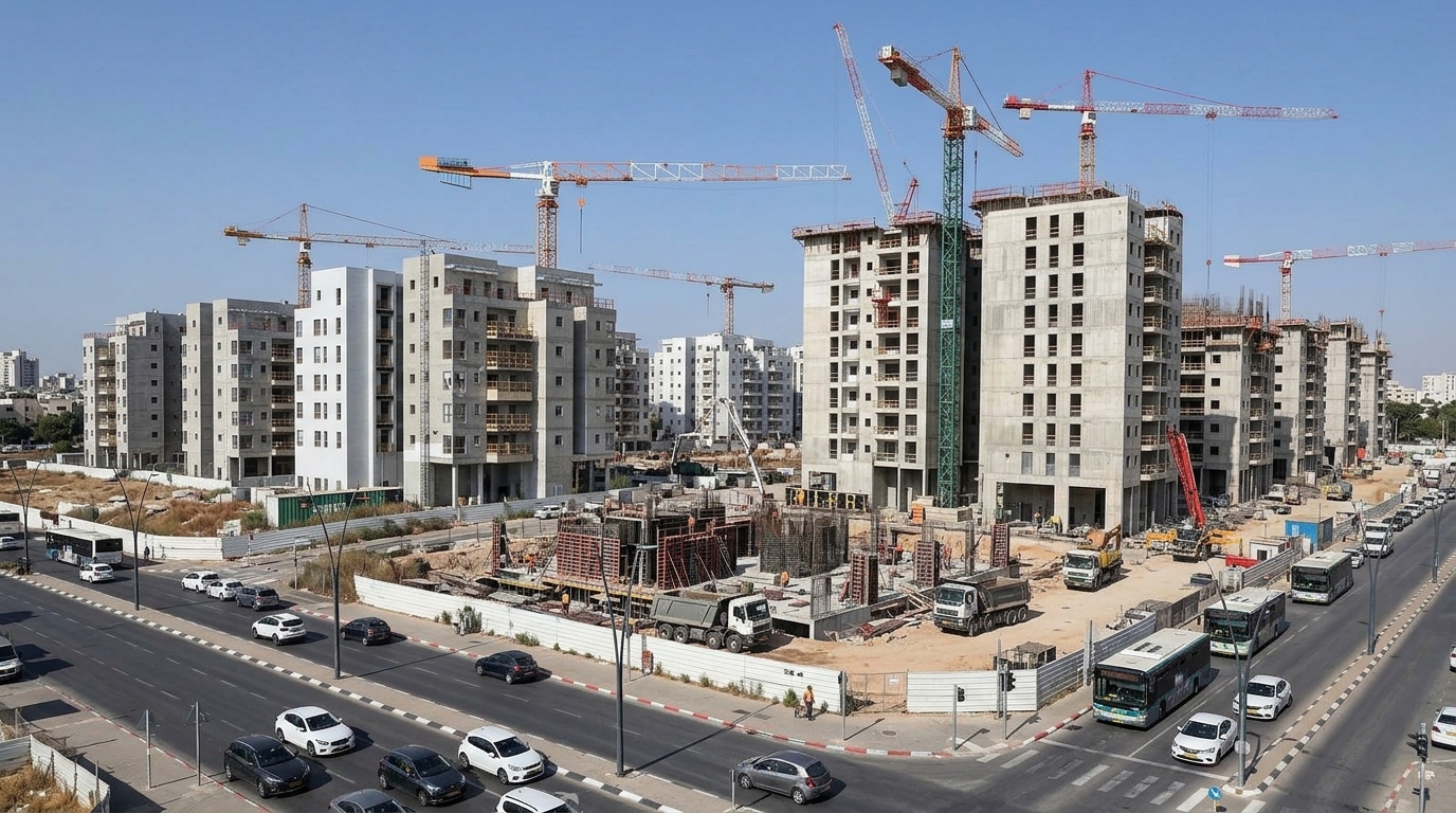 שיא בהיתרי בנייה ב-2025, אך פחות דירות אושרו לאכלוס