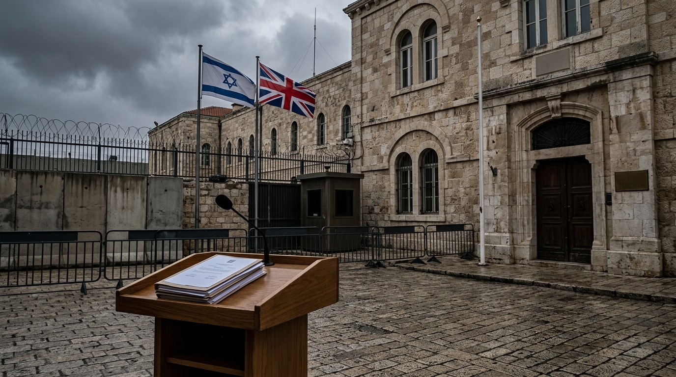 סער סגר את הקונסוליה הבריטית וגירש נציגים