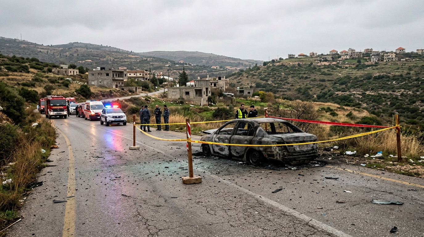 תקיפה ישראלית בדרום לבנון: שלושה נהרגים, רכב הושמד
