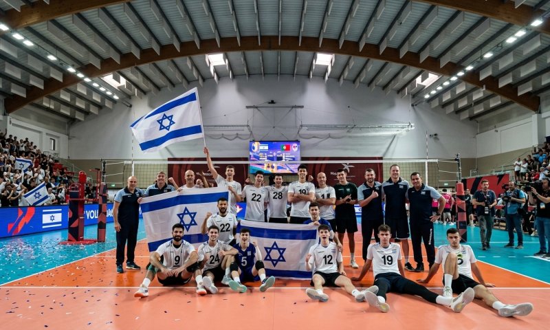 ישראל עשתה היסטוריה: נבחרת העד-22 בכדורעף עלתה לחצי גמר אירופה