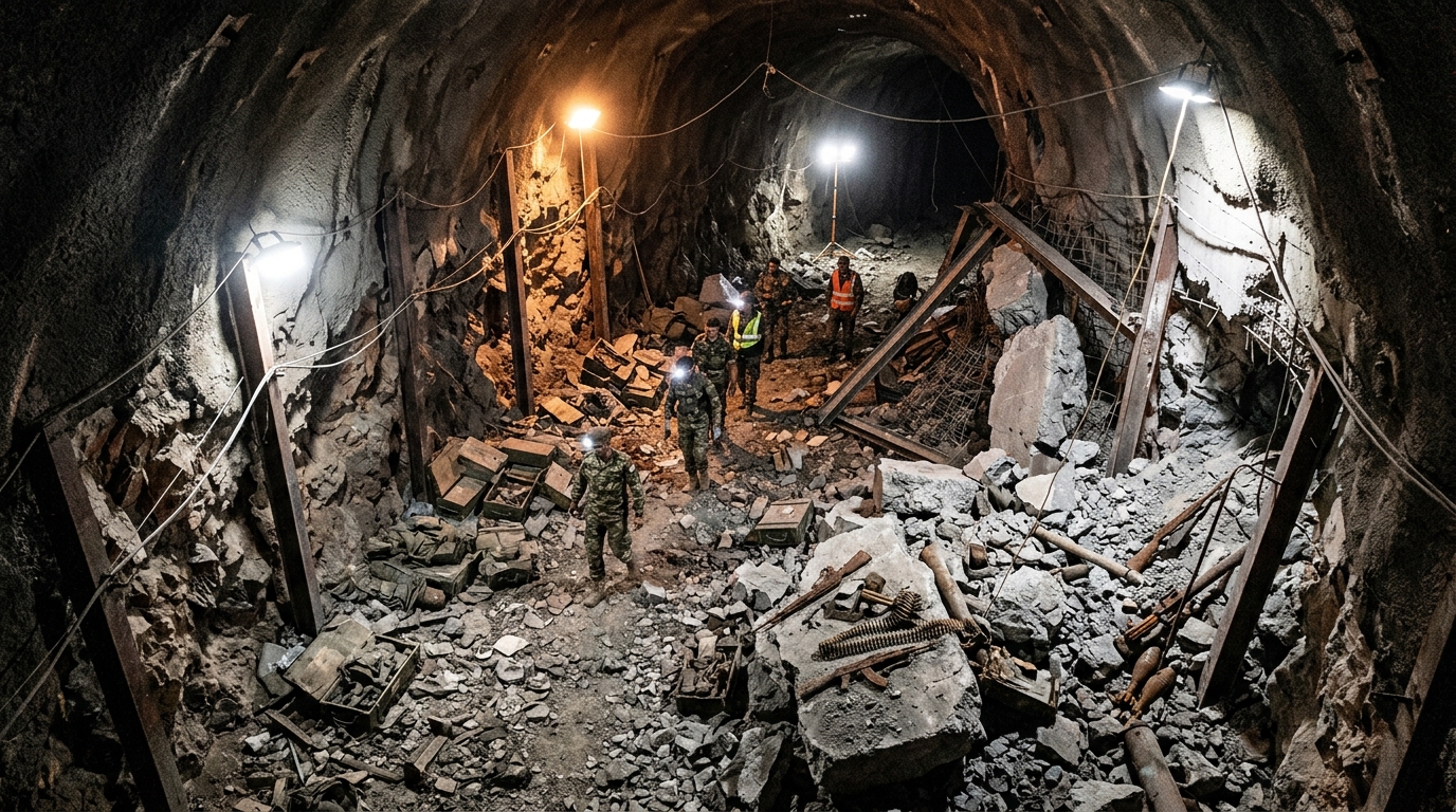 צה"ל השמיד מנהרת טרור של חיזבאללה בדרום לבנון