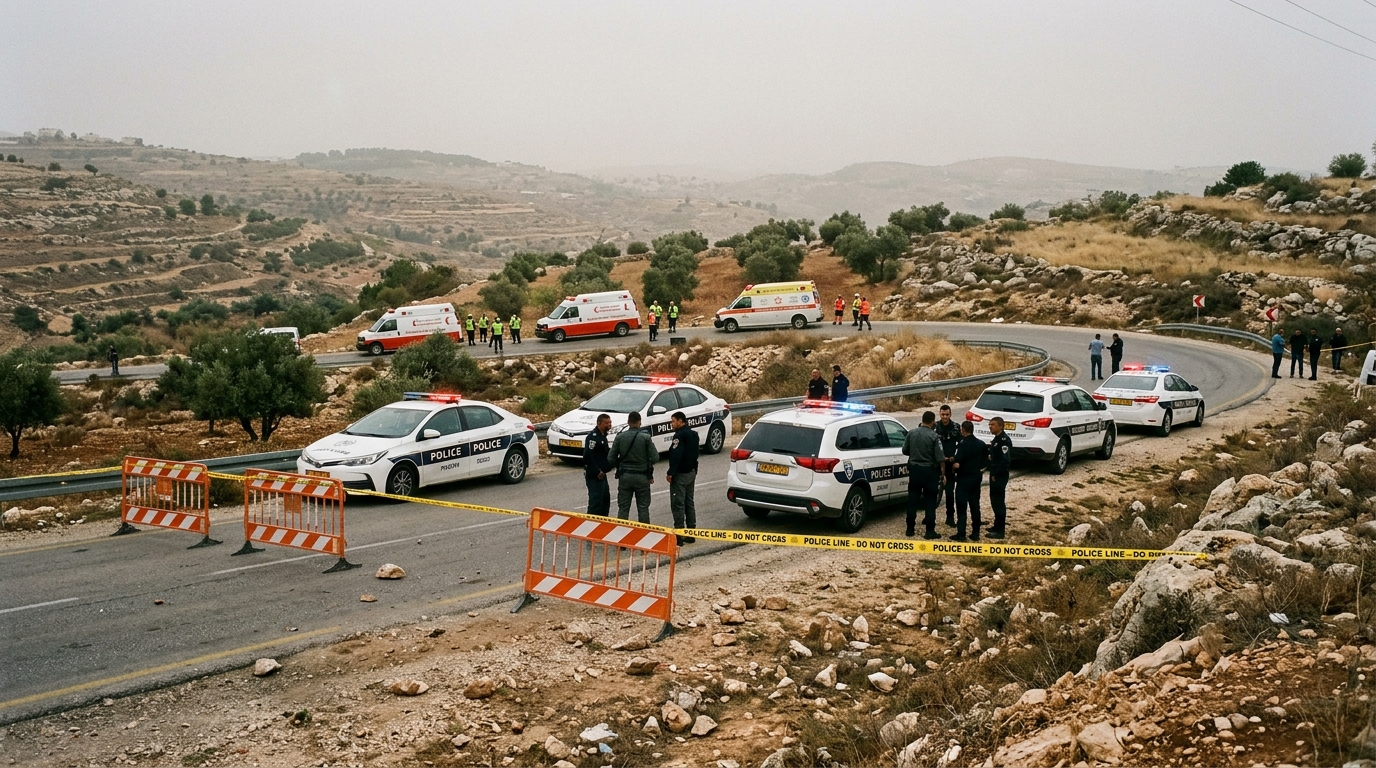 שומרון: צעיר נפצע בראשו מידוי אבנים, ארבעה נפגעו