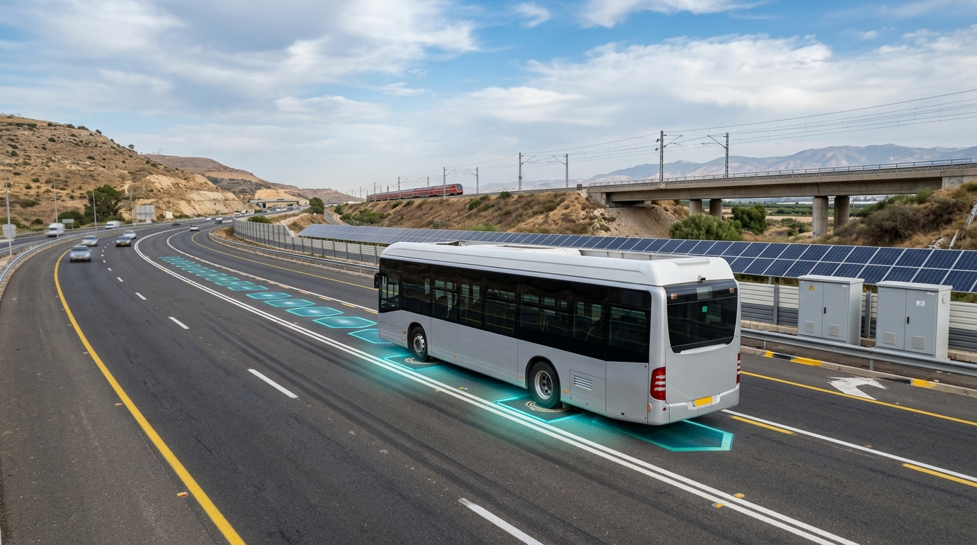 משרד התחבורה יפיל פיילוט: כביש שיטעין אוטובוסים חשמליים תוך כדי נסיעה