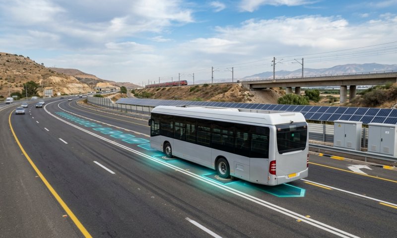 משרד התחבורה יפיל פיילוט: כביש שיטעין אוטובוסים חשמליים תוך כדי נסיעה
