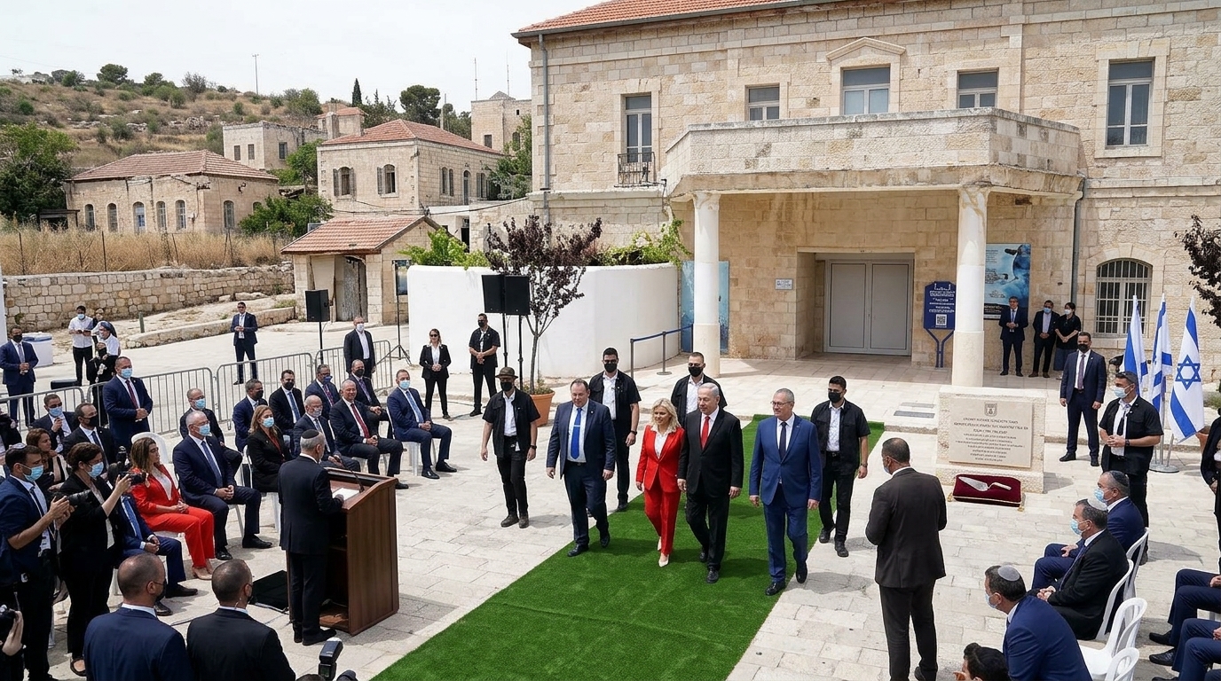 נתניהו הניח אבן פינה למרכז מורשת מבצע יונתן בעטרות