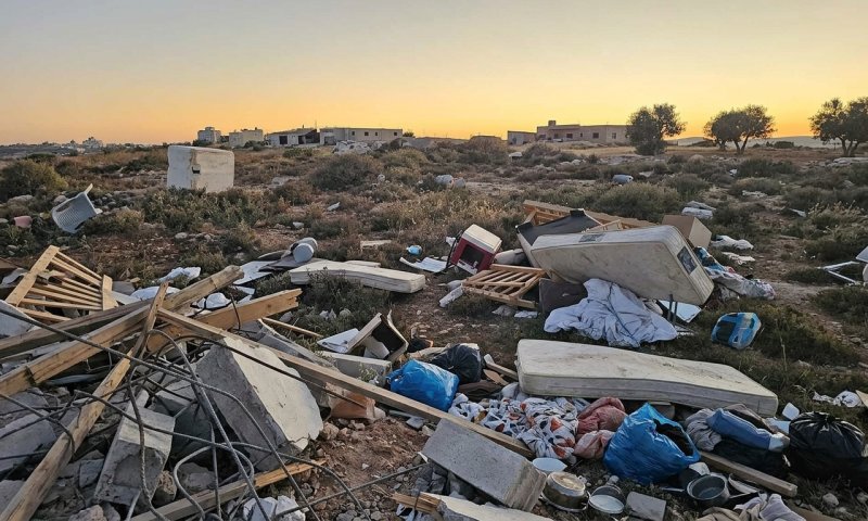מאות שוטרי מג"ב הרסו שלושה בתים ובית כנסת בגבעת בית ענות