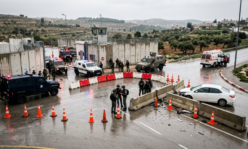 פיגוע דריסה במחסום מכבים: צה"ל בודק נפגעים