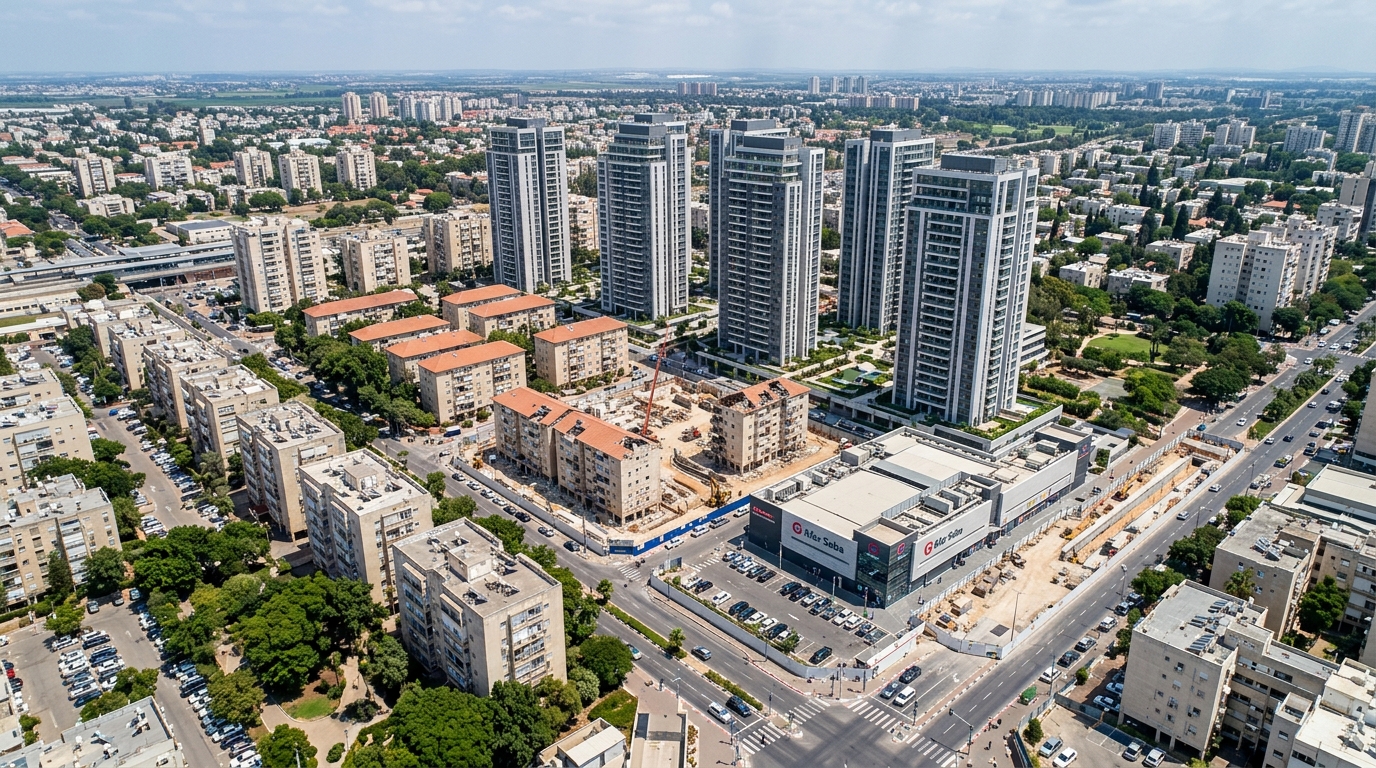 אקרו זכתה במכרז פינוי-בינוי בכפר סבא: 440 דירות במגדלים של 24 קומות