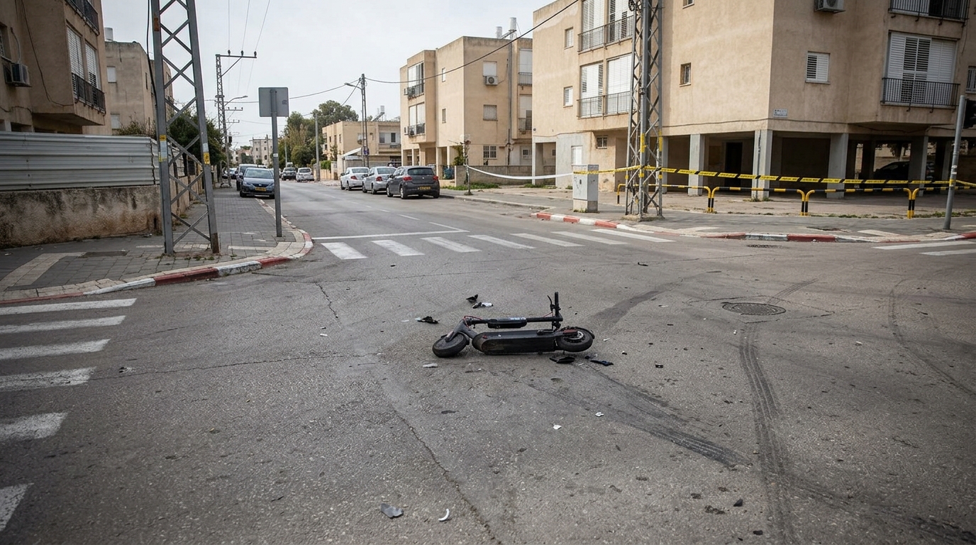 נהג מלוד דרס רוכב קורקינט למוות וניסה לדרוס קטינים שסירבו לשתוק