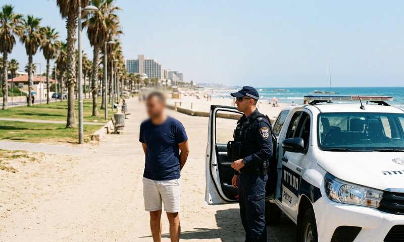 נעצר בחשד שהתמנן בשירותי הנשים בחוף אכדיה - קטינות זיהו אותו וקראו למשטרה