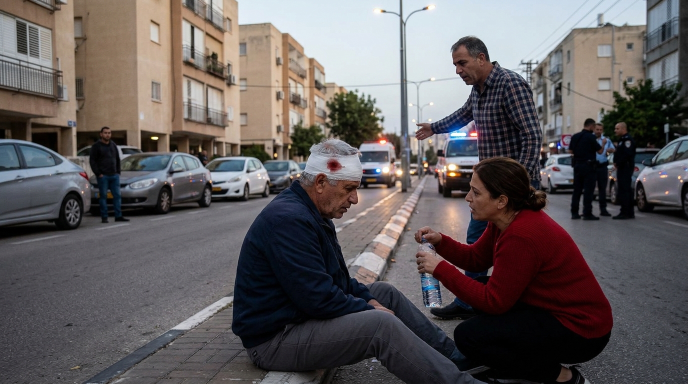 קריית גת: קטינים תקפו נהג בן 64 ופצעו אותו בראש