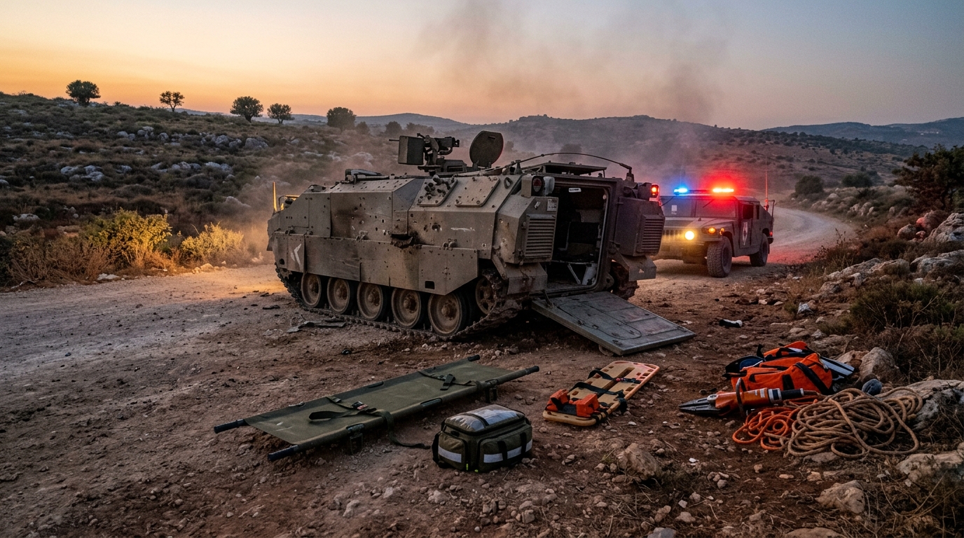 לוחם צה"ל נפצע בינוני בתאונה מבצעית בדרום לבנון