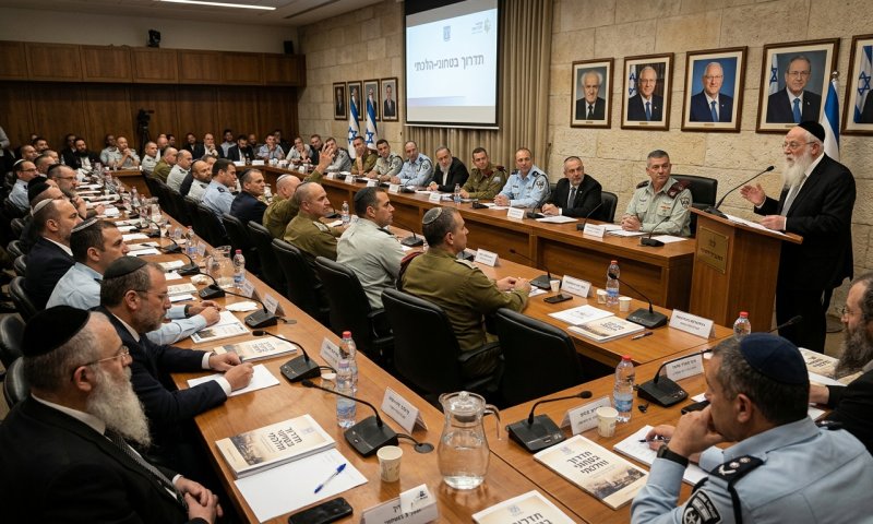 הרבנות הראשית והמשטרה השיקו ספר הלכה לאנשי הביטחון
