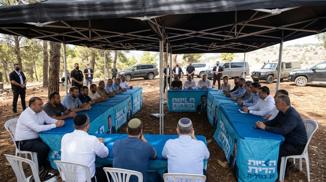 סמוטריץ': "מאות שוטרים אבטחו ישיבת סיעה בגליל"