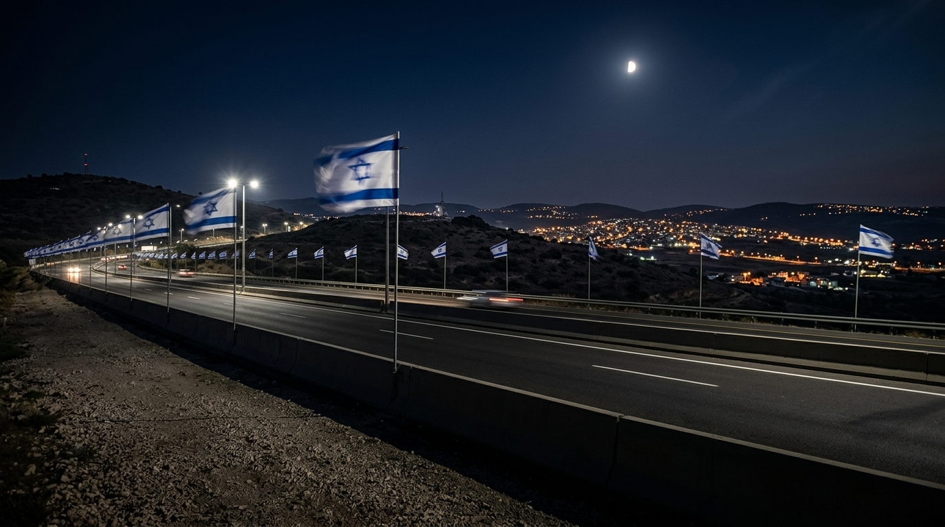 הציונות הדתית תלתה כ-1,000 דגלים בגליל בלילה אחד