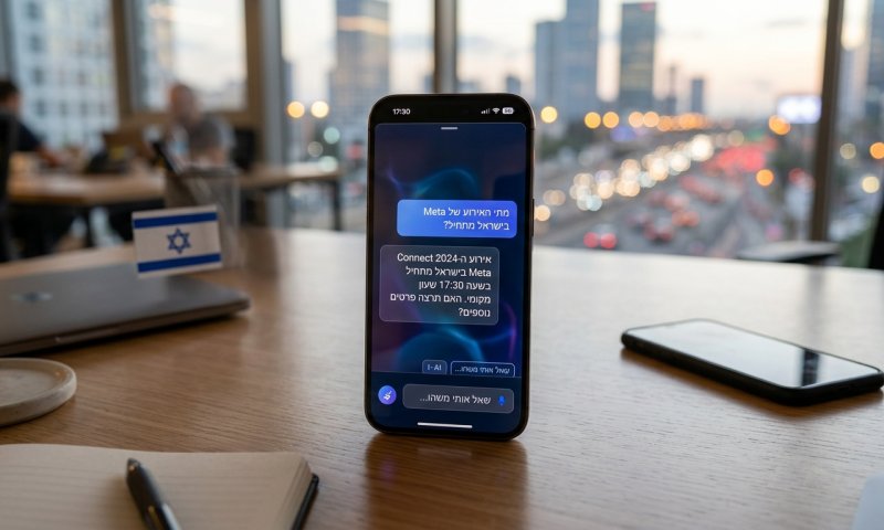 מטא משיקה את העוזר האישי שלה בישראל עם תמיכה מלאה בעברית