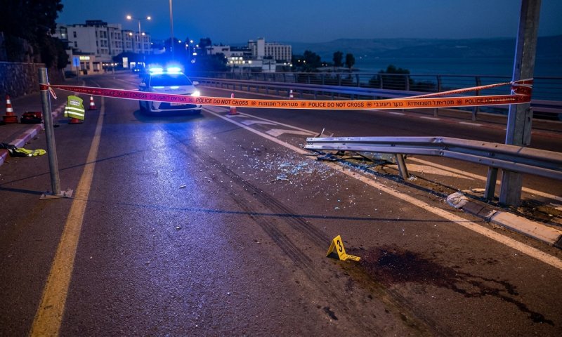 הולך רגל כבן 50 נהרג מפגיעת רכב בטבריה