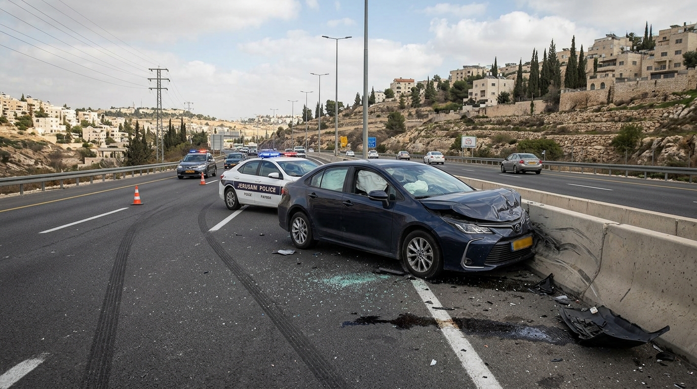 חשוד בגניבת רכב נהרג במרדף משטרתי בירושלים