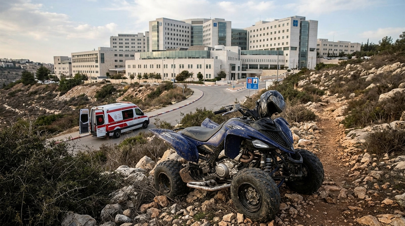 בן 21 נהרג בהתהפכות טרקטורון סמוך לנווה ארז