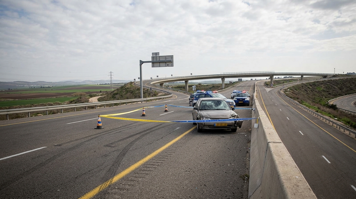 הולך רגל בן 25 נהרג בכביש 77 סמוך למחלף המוביל