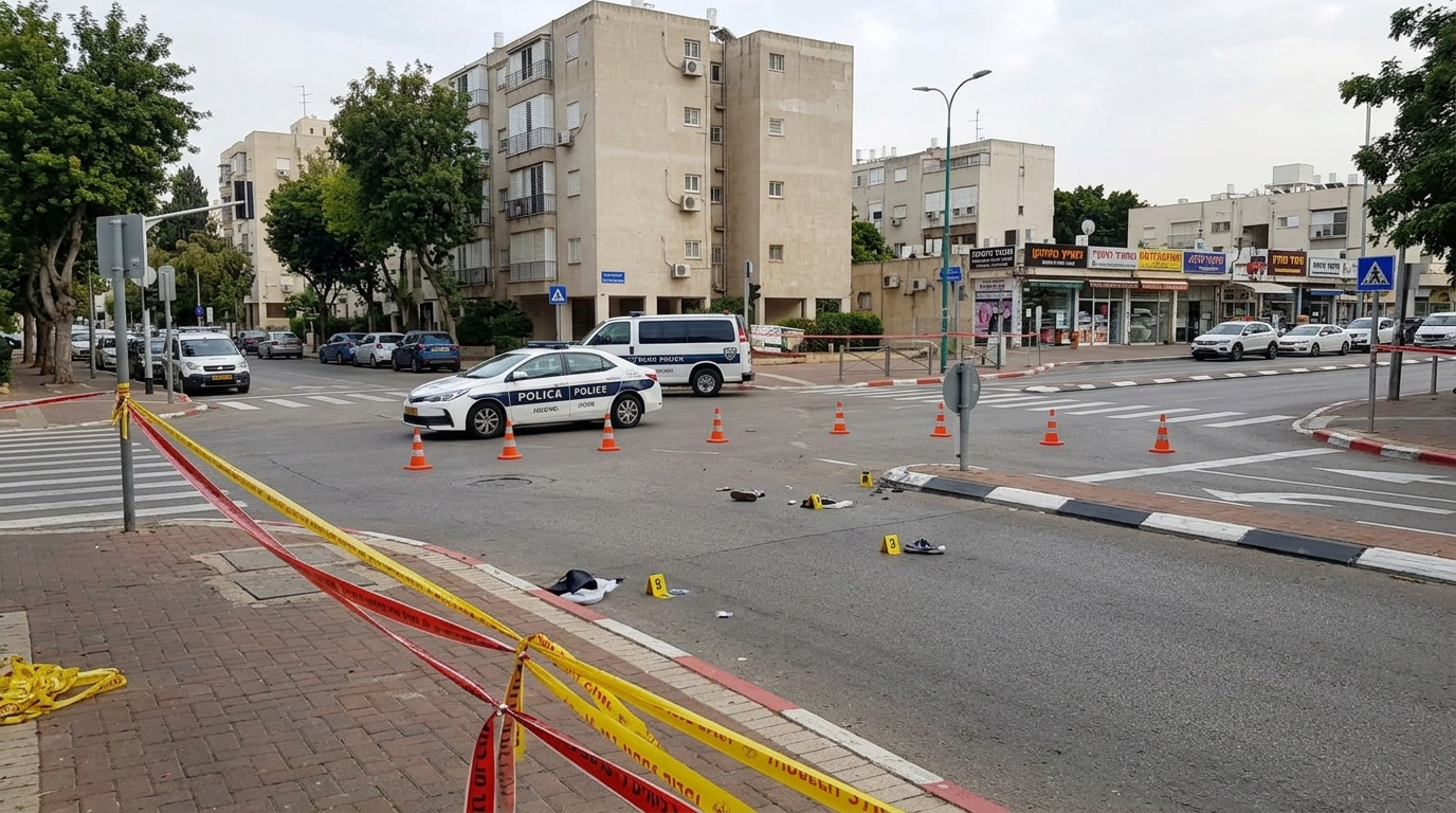הולך רגל כבן 80 נדרס למוות בהוד השרון