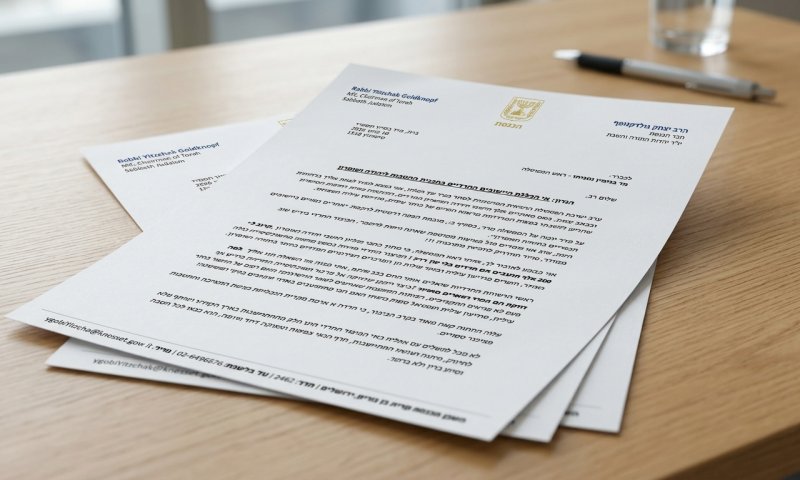 גולדקנופף לנתניהו: ביתר עלית, מודיעין עלית ועמנואל הודרו מתכנית ההטבות
