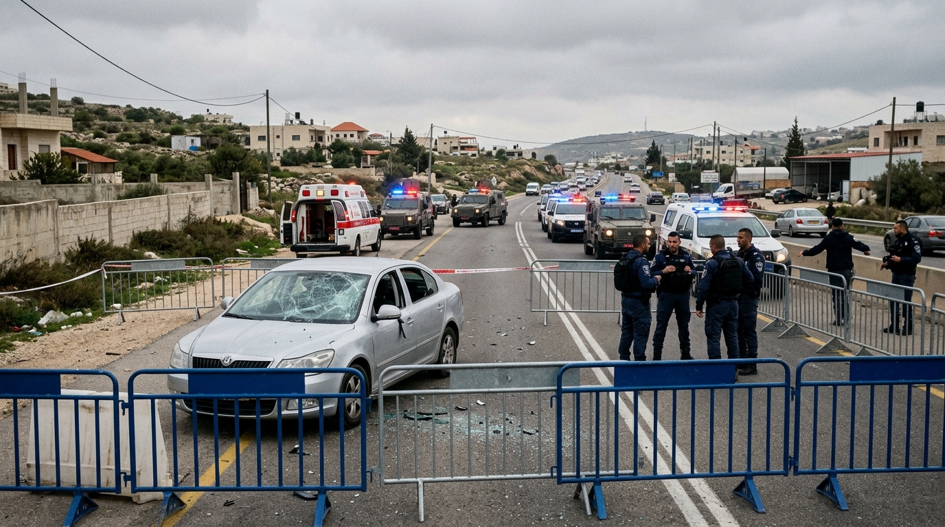 ילדה בת 9 נפצעה מאבנים בכביש עוקף חווארה