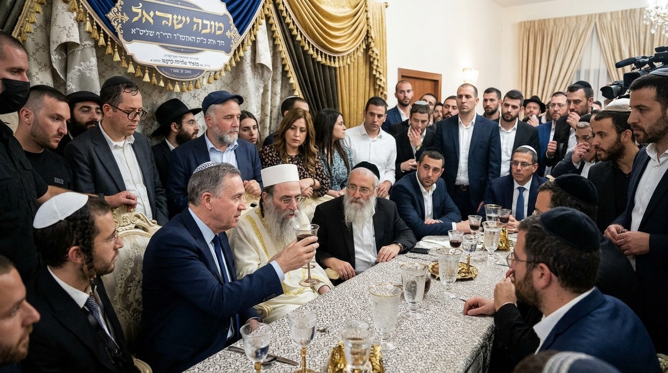 שר הביטחון כ"ץ נטש ישיבת קבינט ביטחונית לאירוסין אצל הרב פינטו