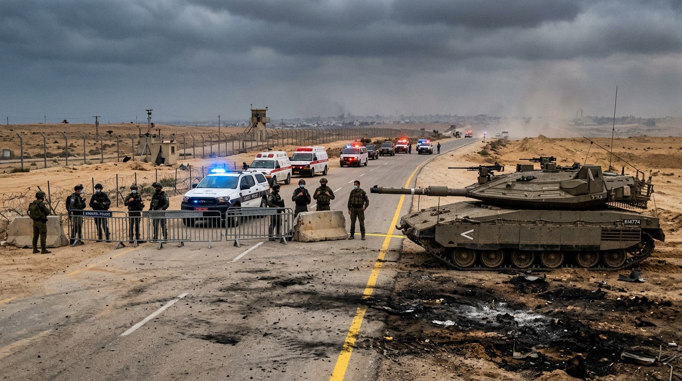 טנק צה"ל עלה על מטען חמאס בעזה, שני מחבלים חוסלו