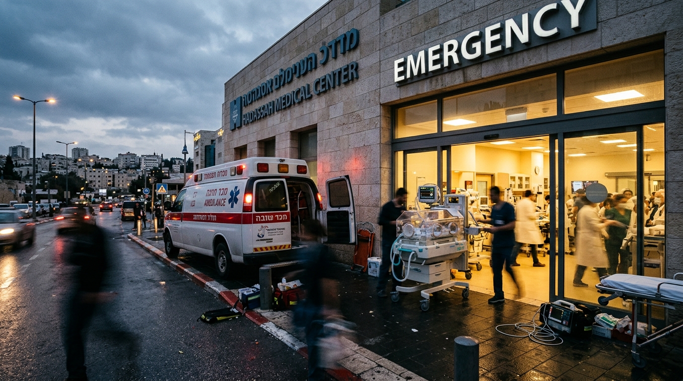 הדסה: שני תינוקות מלידות בית הובהלו לטיפול נמרץ