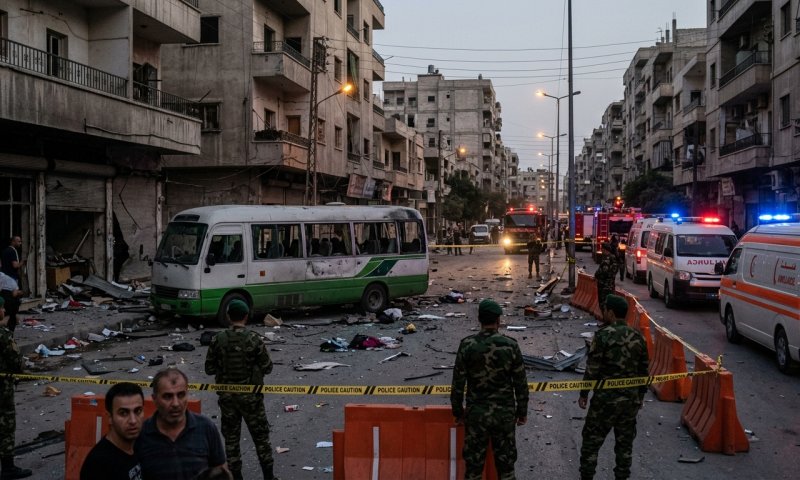 פיגוע קטלני בעיר הדרוזית ג'רמאנא ליד דמשק: שני הרוגים ועשרות פצועים