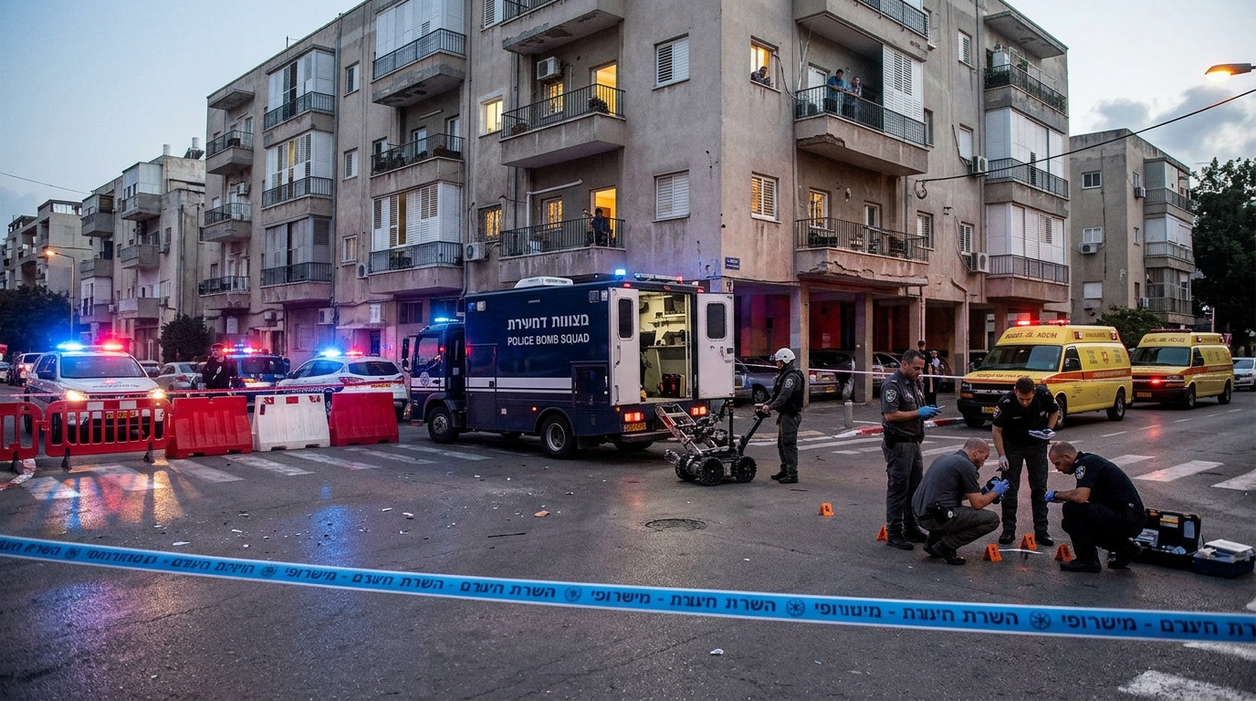 חשד: רימון רסס הושלך ליד בניין בדרום תל אביב