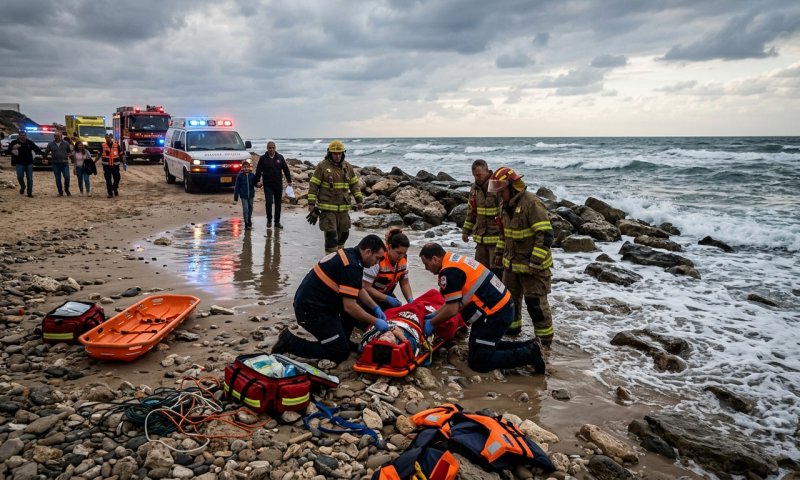 פעוטה בת שלוש פונתה לרמב"ם במצב קשה לאחר שטבעה בחוף נווה ים