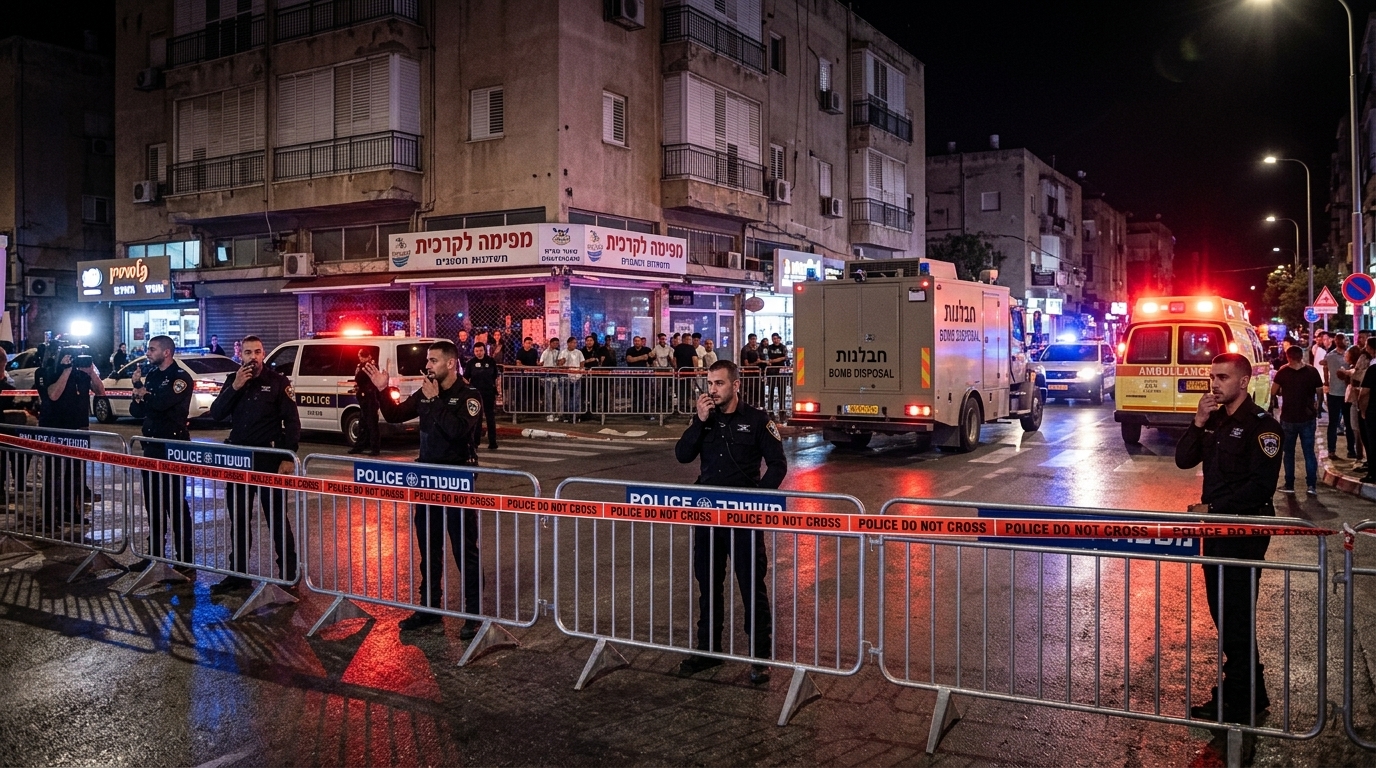 רימון רסס הושלך לעבר בית עסק בחדרה, אין נפגעים