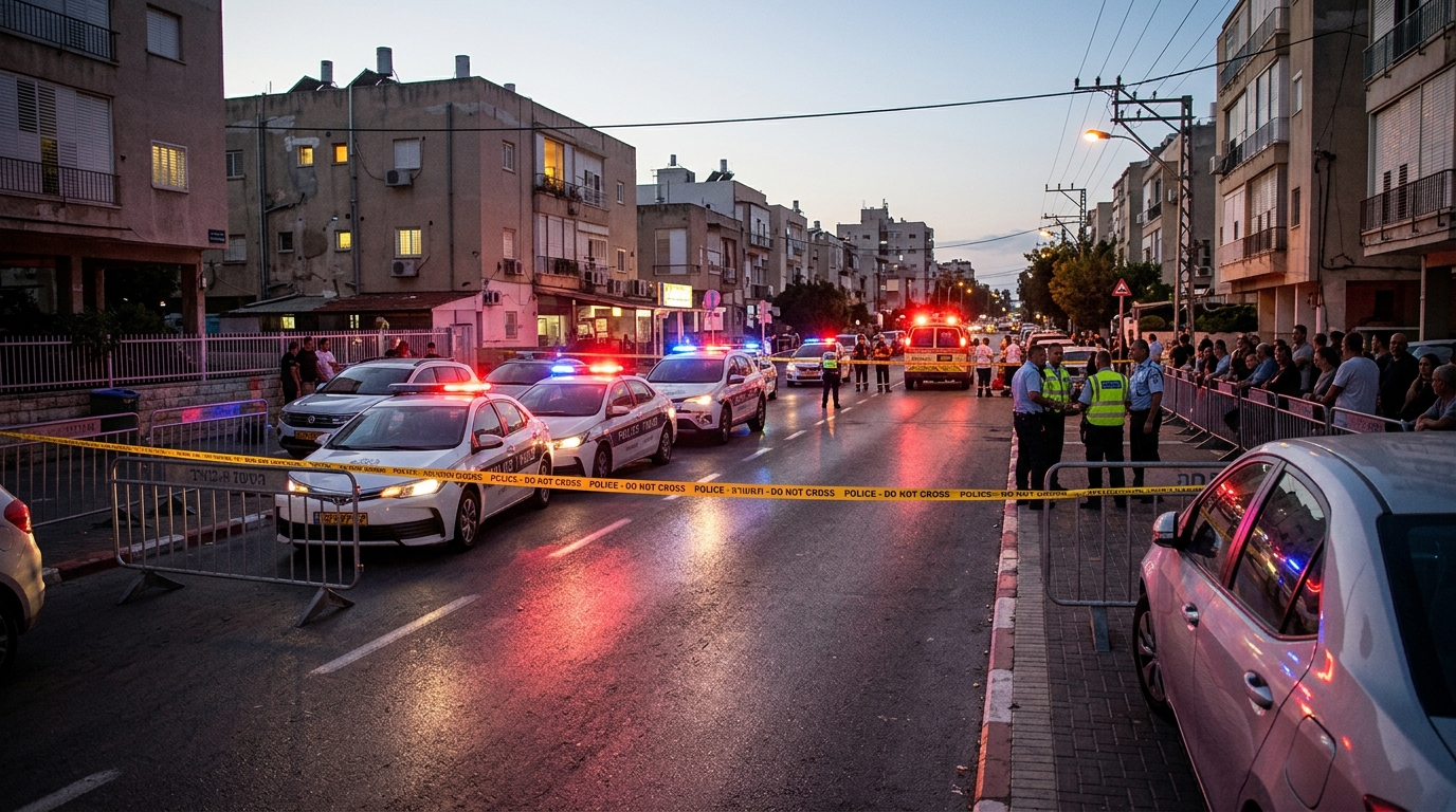 חשוד שהסתער על שוטרים עם סכין בבת ים נורה ומת
