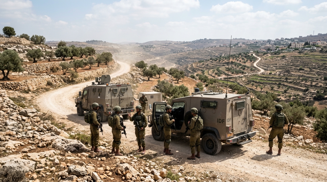 חייל צה"ל ואזרחים ישראלים תועדו מכים פלסטיני בהר חברון